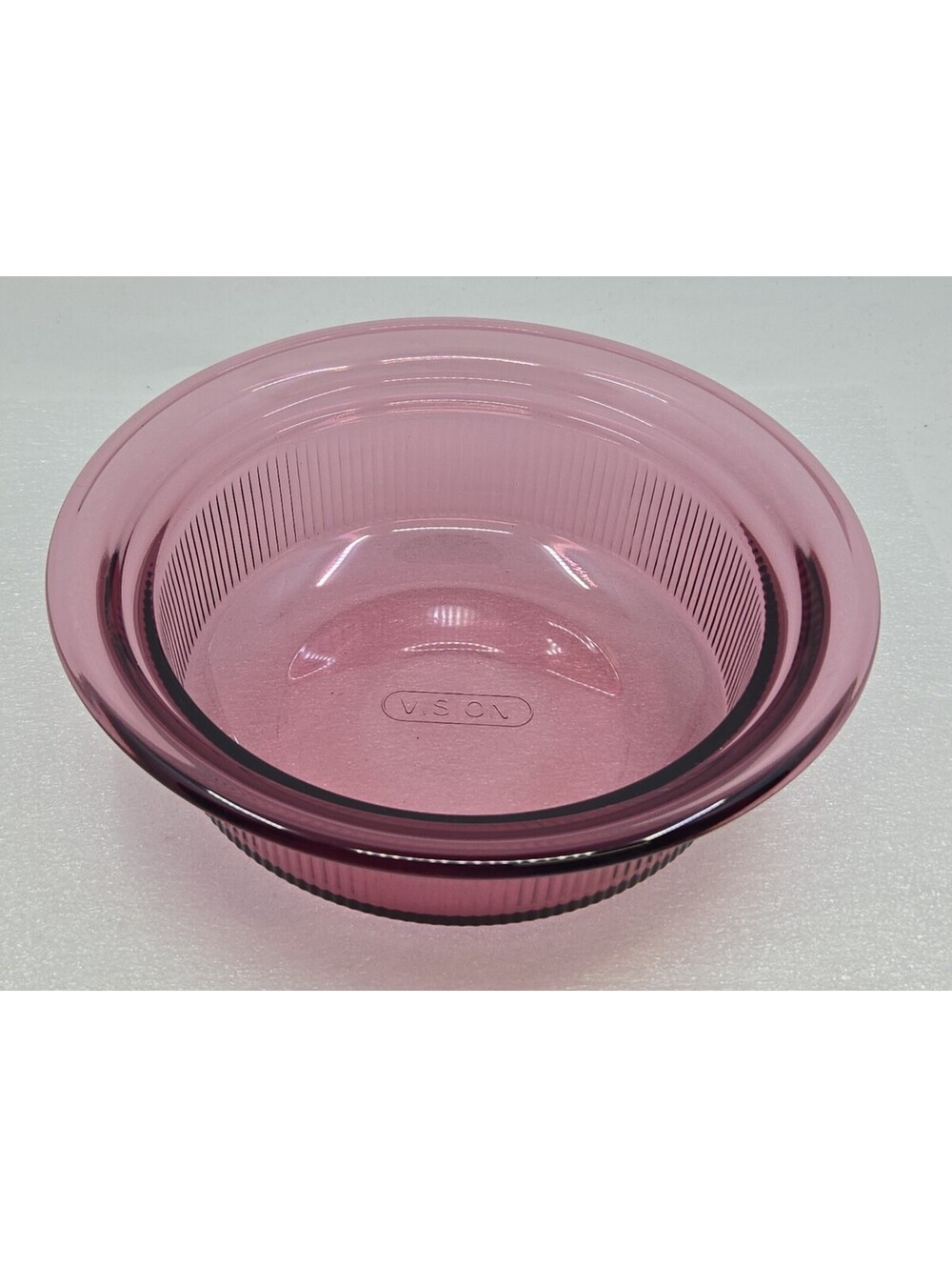 Vision Corning V-30-B 24oz 750mL cranberry color dish casserole NO LID